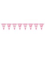 Guirlande de fanions Baby Shower fille