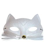 Masque Loup Chat - Blanc