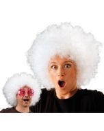 Perruque afro - blanc