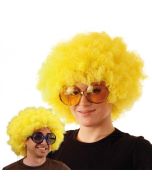 Perruque afro - jaune