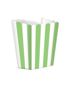 Lot 5 cornets pop corn - candy bar vert 13 cm x 9 cm 