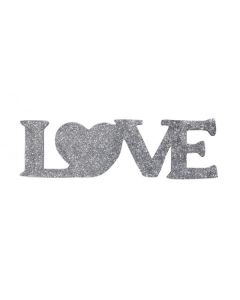 LOVE déco argent